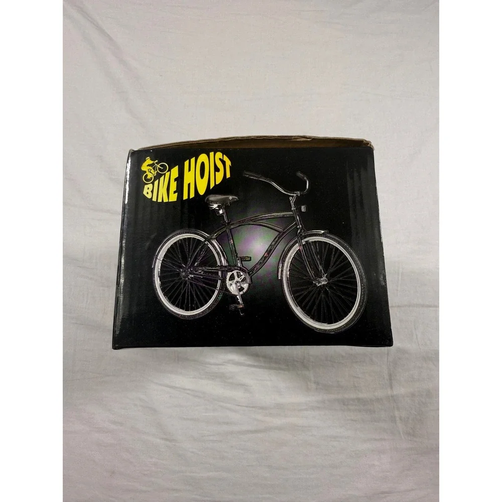 Bike Hoist Bicycle Ceiling Mount Black‎ NEW Ceiling Storage Pulley System